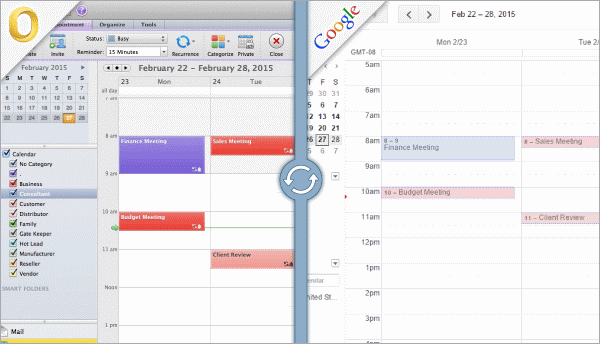 google calendar into outlook for mac 2016